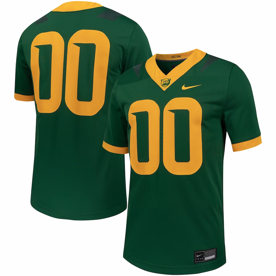 #00 Baylor Bears Nike Untouchable Football Replica Jersey - Green - Jersey