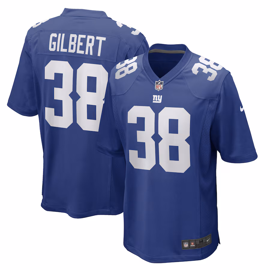 Men's New York Giants Zyon Gilbert Nike Royal Game Player Jersey - Jersey
