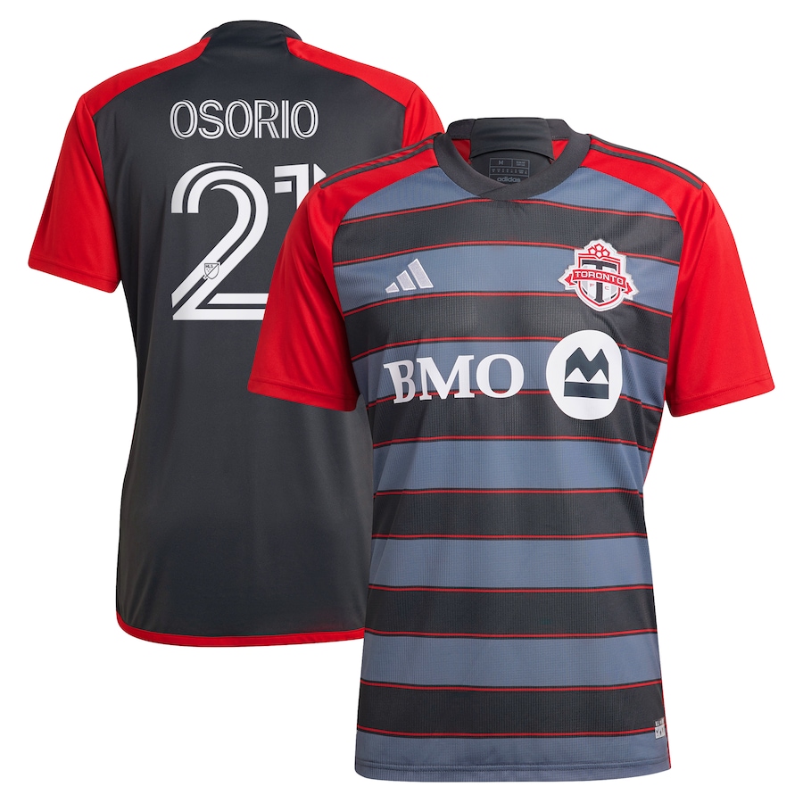Men's Toronto FC Jonathan Osorio adidas Gray 2023 Club Kit Replica Player Jersey - Jersey