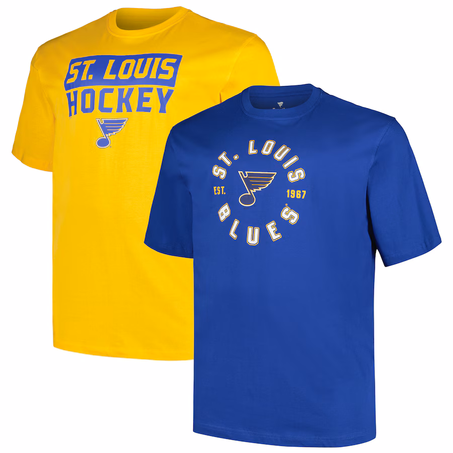 Men's St. Louis Blues Fanatics Big & Tall 2-Pack T-Shirt Set - Jersey