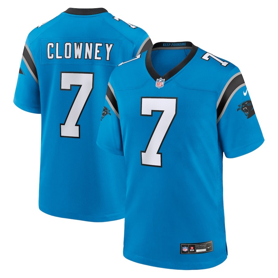 Men's Carolina Panthers Jadeveon Clowney Nike  Blue Alternate  Game Jersey - Jersey