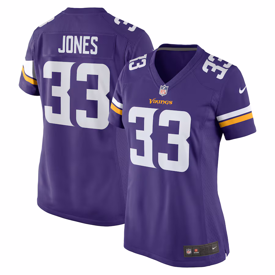 Women's Minnesota Vikings Aaron Jones Nike Purple Game Player Jersey - Jersey