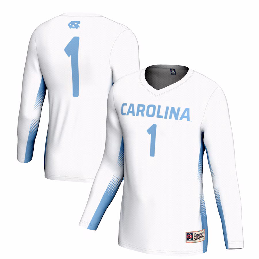 Unisex GameDay Greats #1 White North Carolina Tar Heels Women's Volleyball Jersey - Jersey