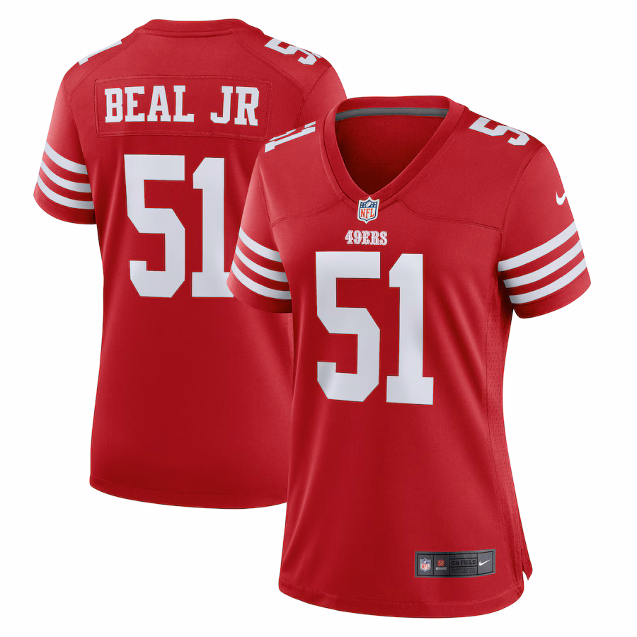 Women's San Francisco 49ers Robert Beal Jr Nike  Scarlet  Game Jersey - Jersey
