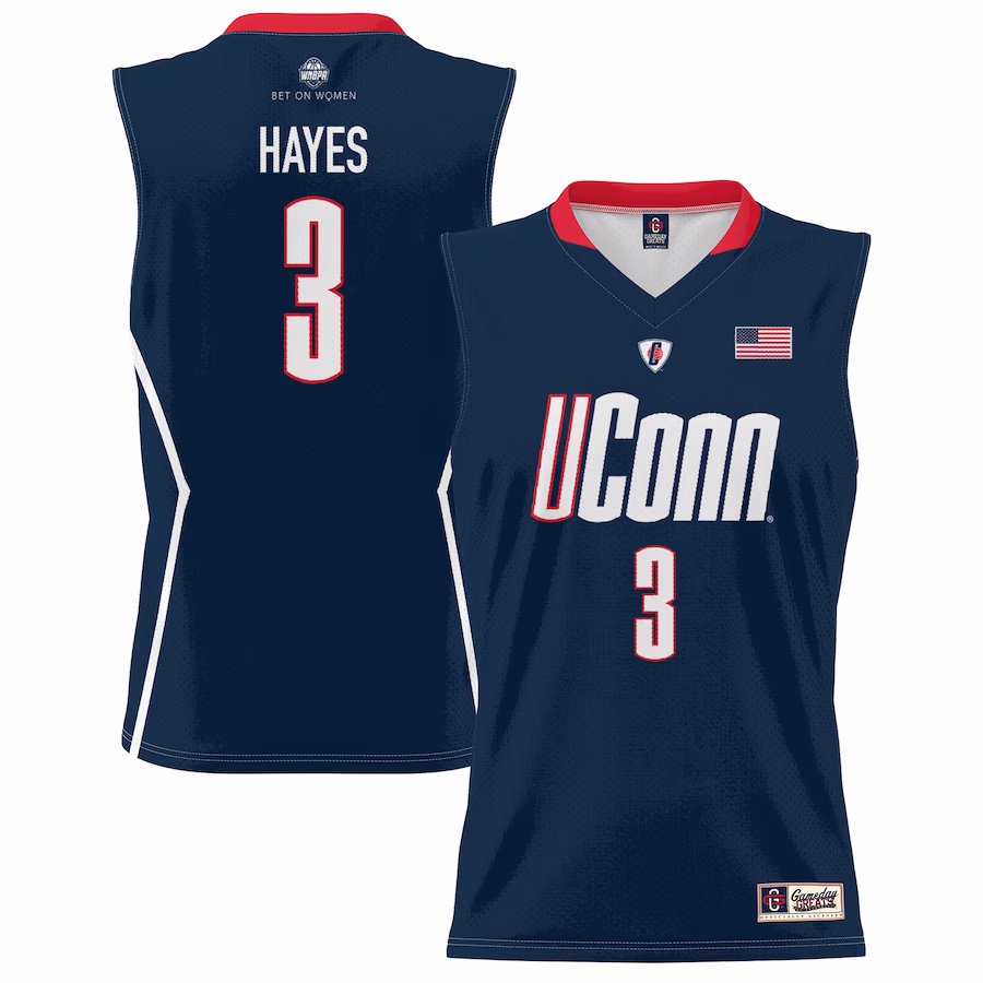 Tiffany Hayes UConn Huskies GameDay Greats Youth Lightweight Basketball Alumni Jersey - Navy - Jersey