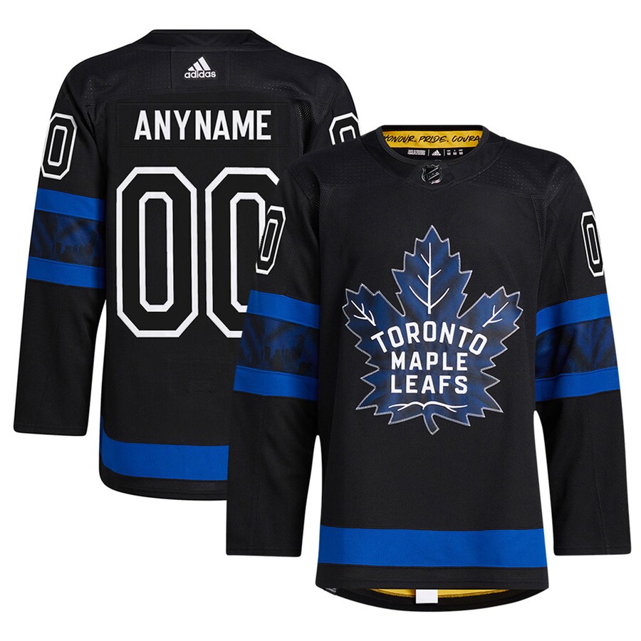 Men's adidas Black Authentic Toronto Maple Leafs x drew house Alternate Custom Jersey - Jersey