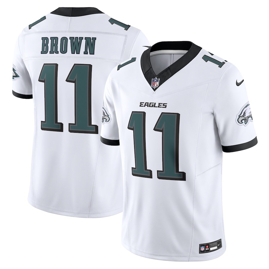 Men's Philadelphia Eagles A.J. Brown Nike White Vapor F.U.S.E. Limited Jersey - Jersey