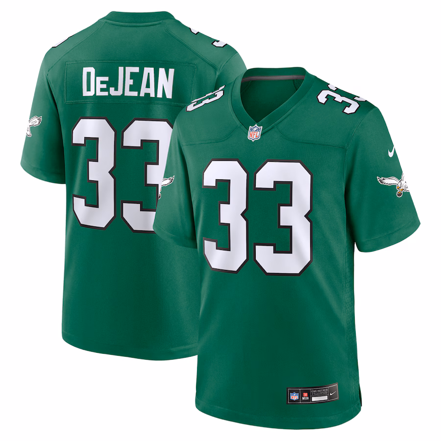 Men's Philadelphia Eagles Cooper DeJean Nike  Kelly Green Alternate Game Jersey - Jersey