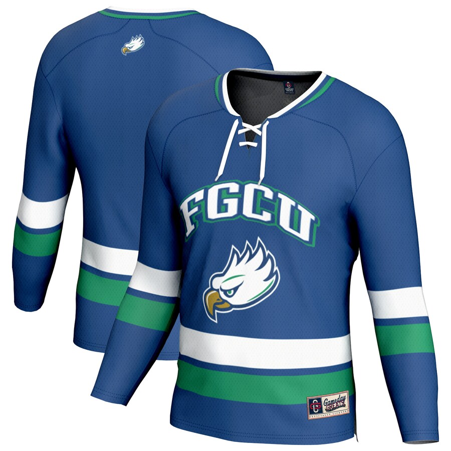 Youth GameDay Greats Blue Florida Gulf Coast Eagles Hockey Jersey - Jersey