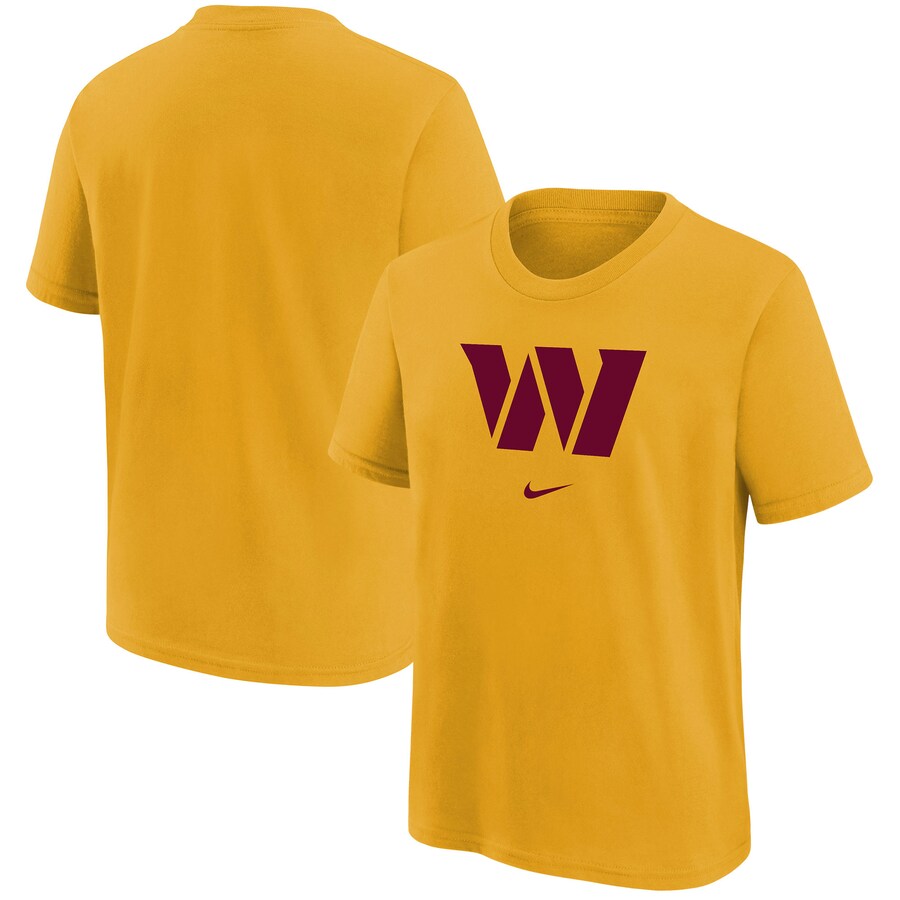 Youth Washington Commanders Nike Gold Team Logo T-Shirt - Jersey