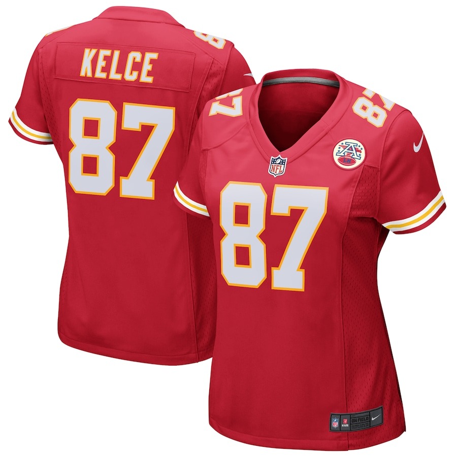 Women's Nike Travis Kelce Red Kansas City Chiefs Game Jersey - Jersey