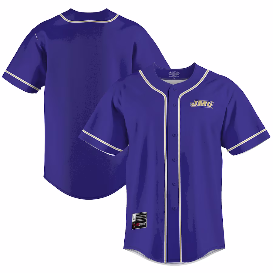 James Madison Dukes GameDay Greats  Lightweight Baseball Jersey - Purple - Jersey