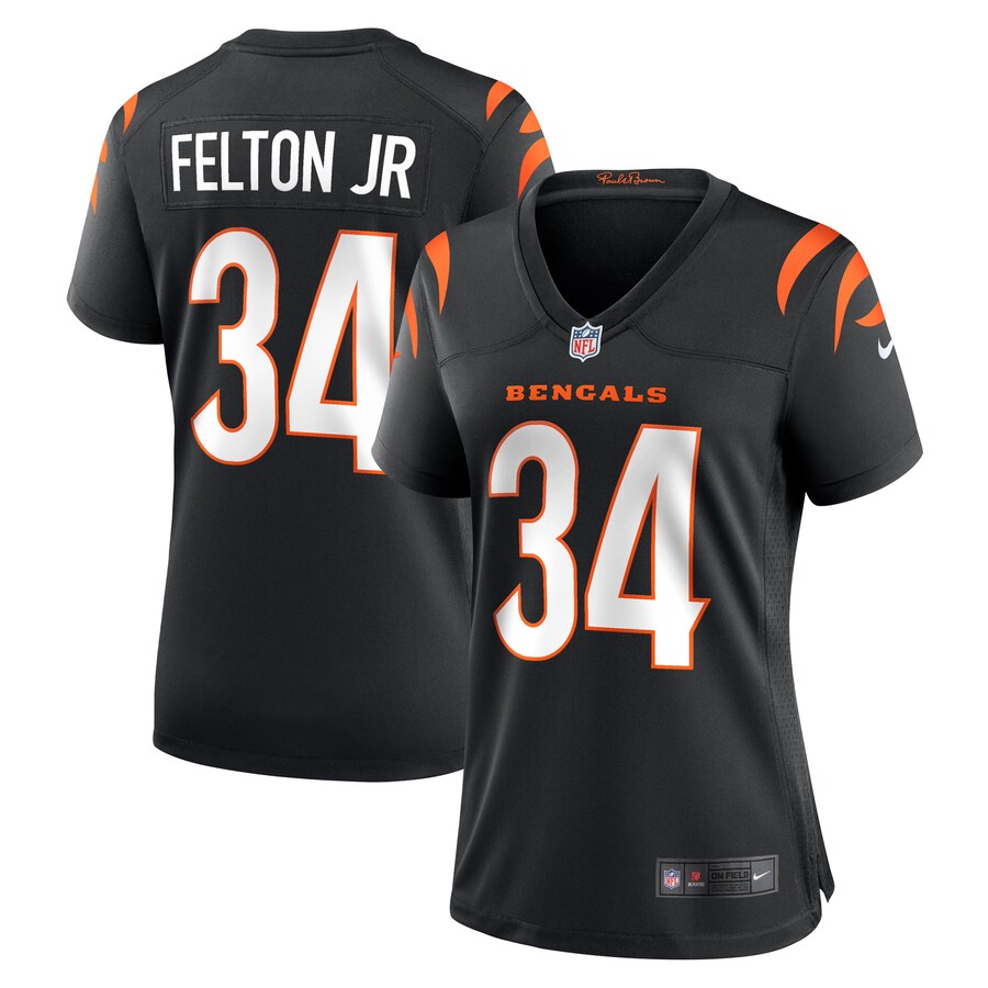 Women's Cincinnati Bengals Demetric Felton Jr. Nike  Black Team Game Jersey - Jersey