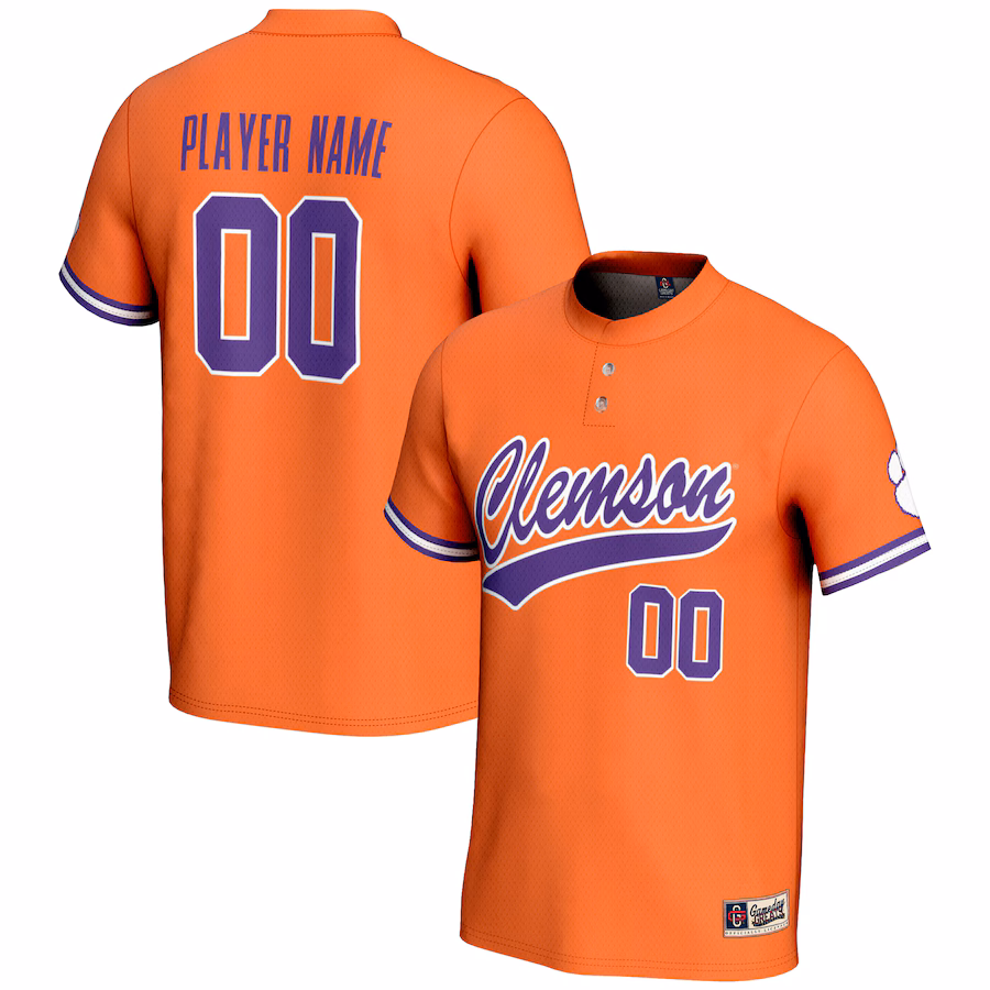 Clemson Tigers GameDay Greats Youth NIL Pick-A-Player Lightweight Softball Jersey - Orange - Jersey