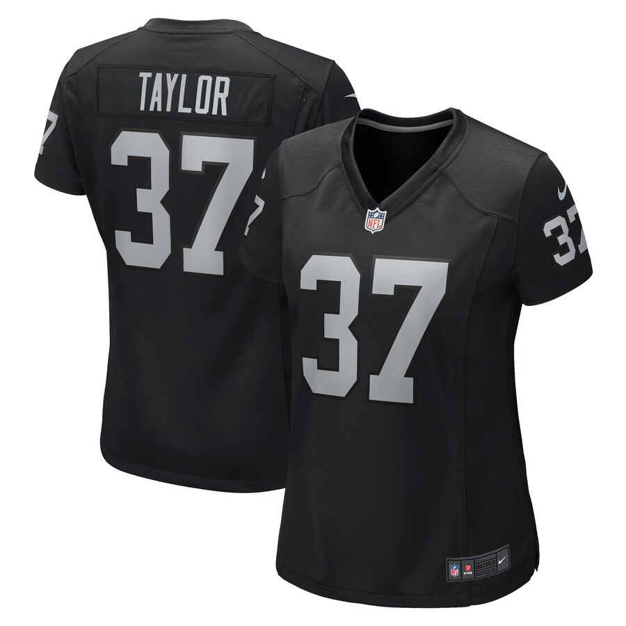 Women's Las Vegas Raiders Trey Taylor Nike Black Game Jersey - Jersey