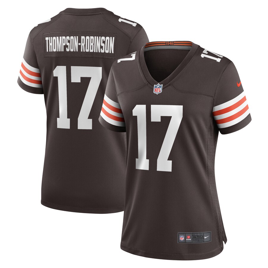 Women's Cleveland Browns Dorian Thompson-Robinson Nike  Brown Team Game Jersey - Jersey