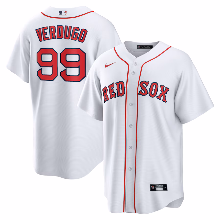 Men's Boston Red Sox Alex Verdugo Nike White Replica Player Jersey - Jersey