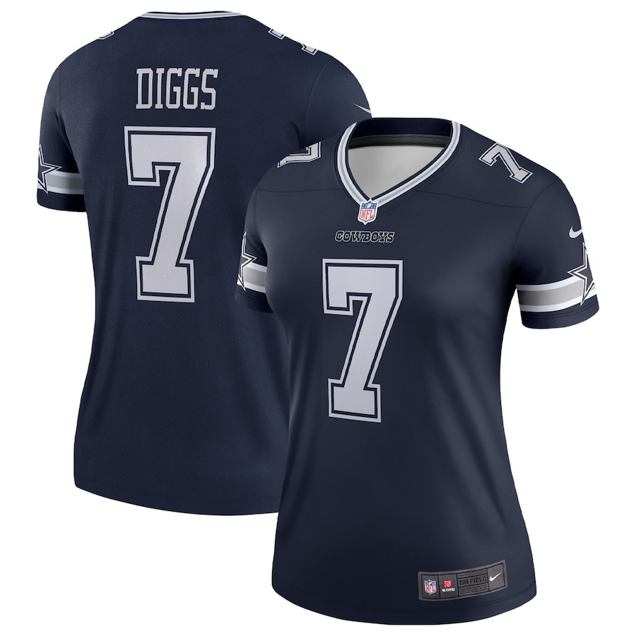 Women's Dallas Cowboys Trevon Diggs Nike Navy Legend Jersey - Jersey
