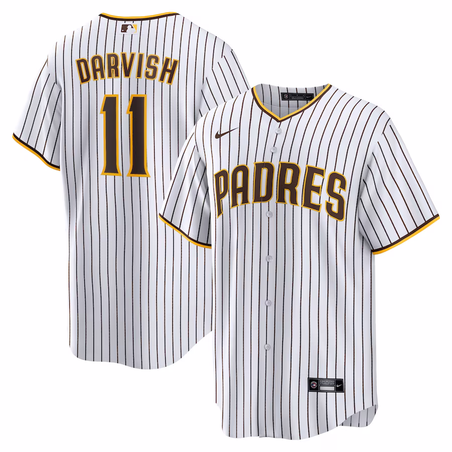 Men's San Diego Padres Yu Darvish Nike White Home Replica Player Jersey - Jersey