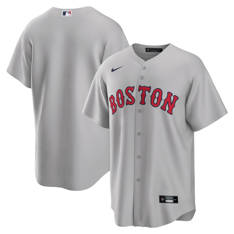 Men's Boston Red Sox Nike Gray Road Replica Team Jersey - Jersey