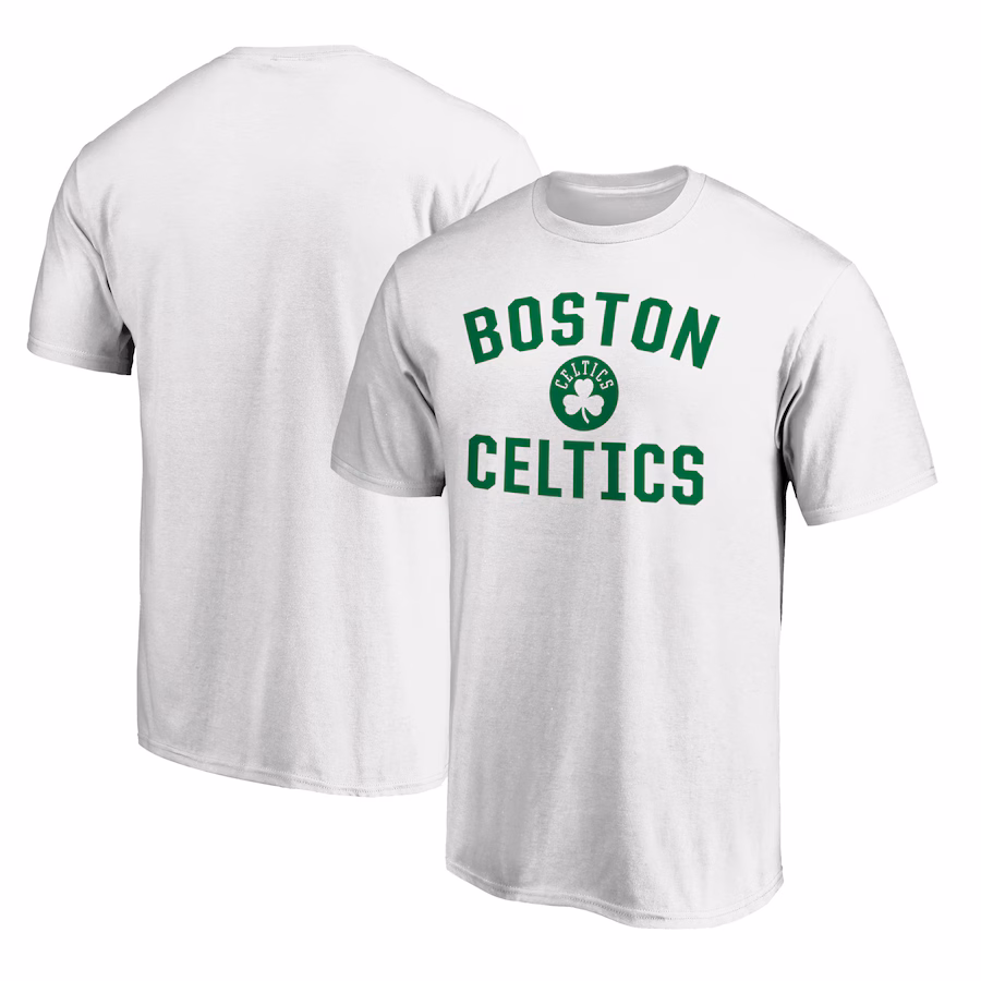 Men's Boston Celtics  White Victory Arch T-Shirt - Jersey