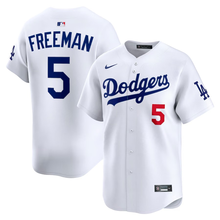 Men's Los Angeles Dodgers Freddie Freeman Nike White Alternate Limited Player Jersey - Jersey