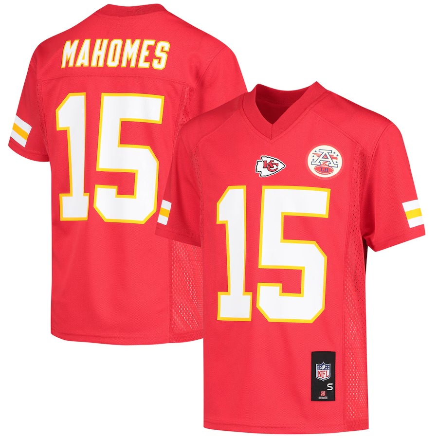 Youth Kansas City Chiefs Patrick Mahomes Red Replica Player Jersey - Jersey