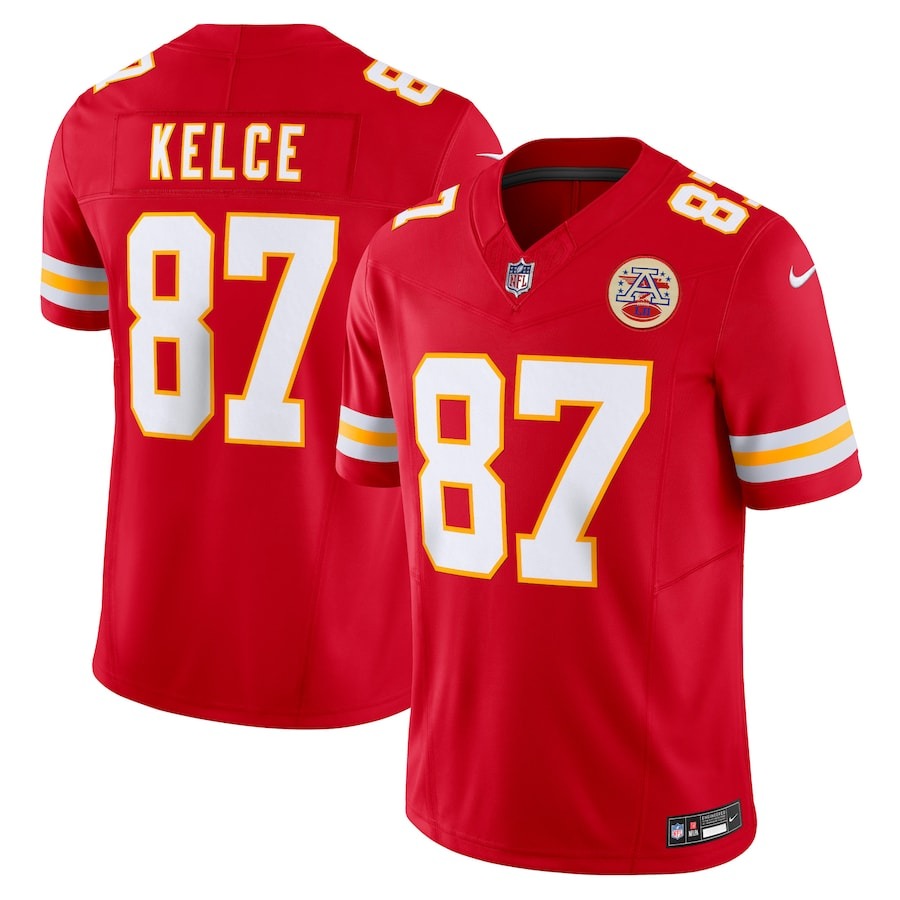 Men's Kansas City Chiefs Travis Kelce Nike Red Vapor F.U.S.E. Limited Jersey - Jersey