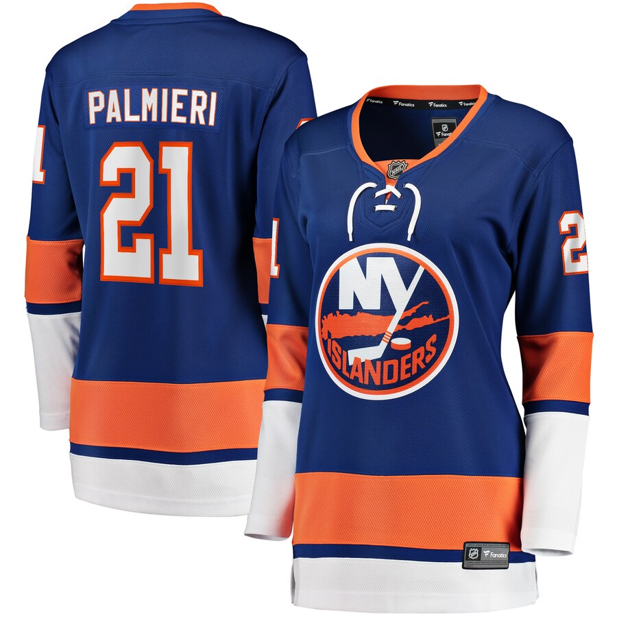 Women's New York Islanders Kyle Palmieri Fanatics Branded Royal 2017/18 Home Breakaway Replica Jersey - Jersey