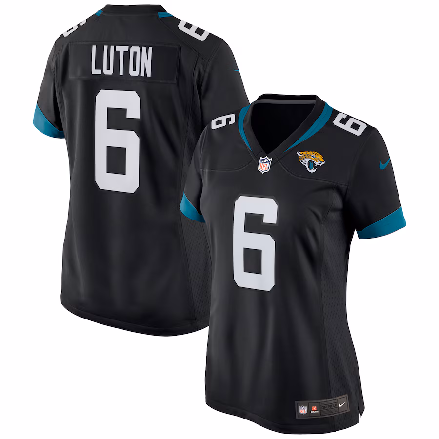 Women's Jacksonville Jaguars Jake Luton Nike Black Game Jersey - Jersey