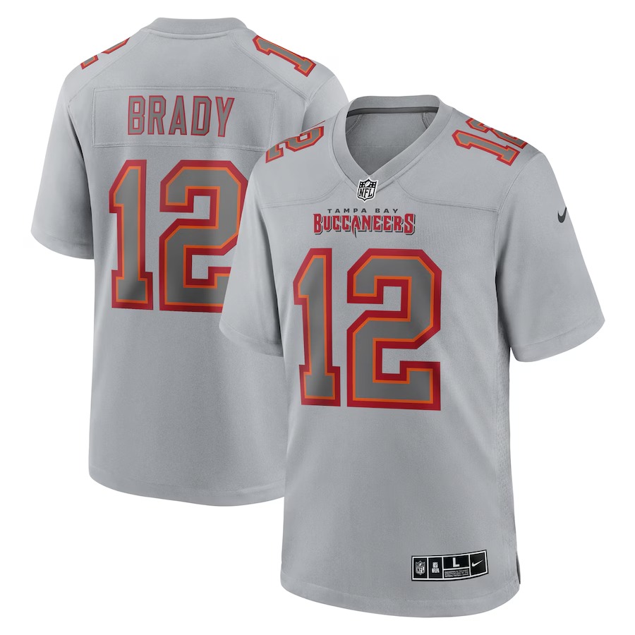 Men's Tampa Bay Buccaneers Tom Brady Nike Gray Atmosphere Fashion Game Jersey - Jersey