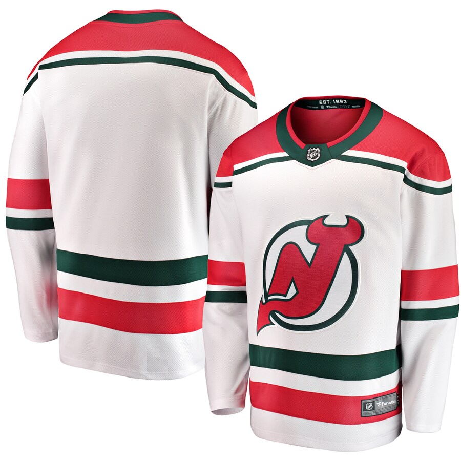 Men's New Jersey Devils Fanatics Branded White Alternate Breakaway Jersey - Jersey