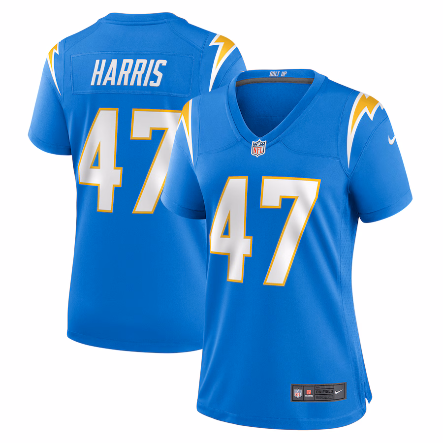 Women's Los Angeles Chargers Josh Harris Nike Powder Blue Game Jersey - Jersey