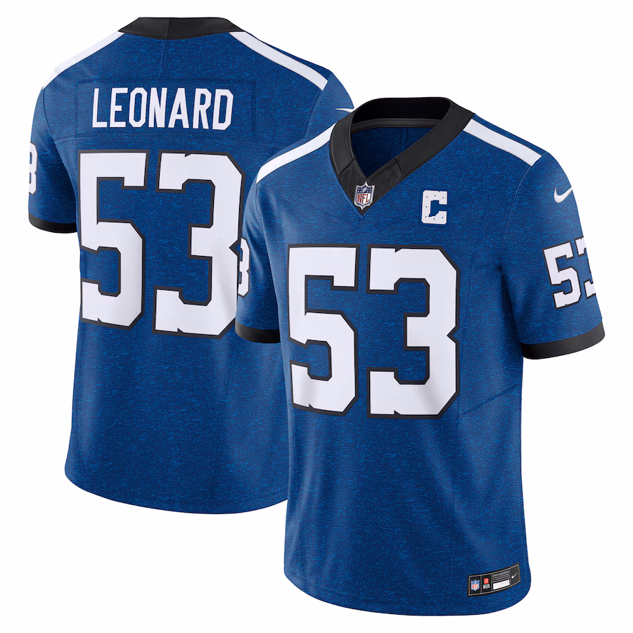 Men's Indianapolis Colts Shaquille Leonard Nike Blue Vapor F.U.S.E. Limited Jersey - Jersey
