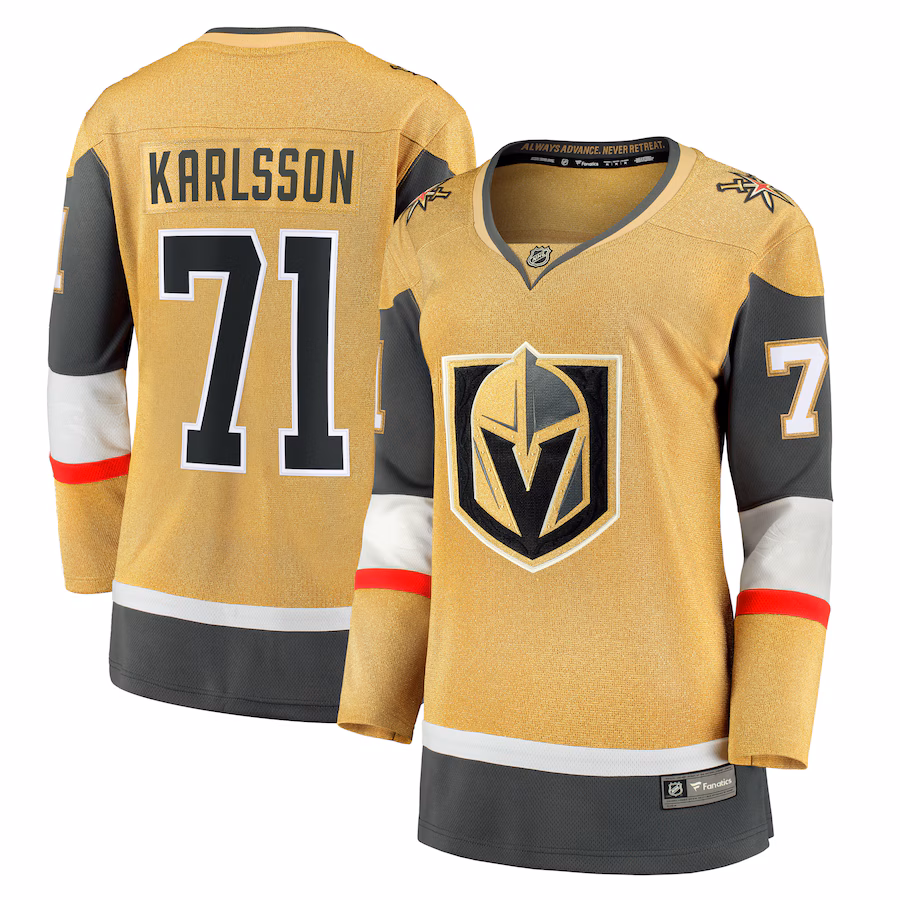 Women's Vegas Golden Knights William Karlsson Fanatics Gold Home Breakaway Player Jersey - Jersey