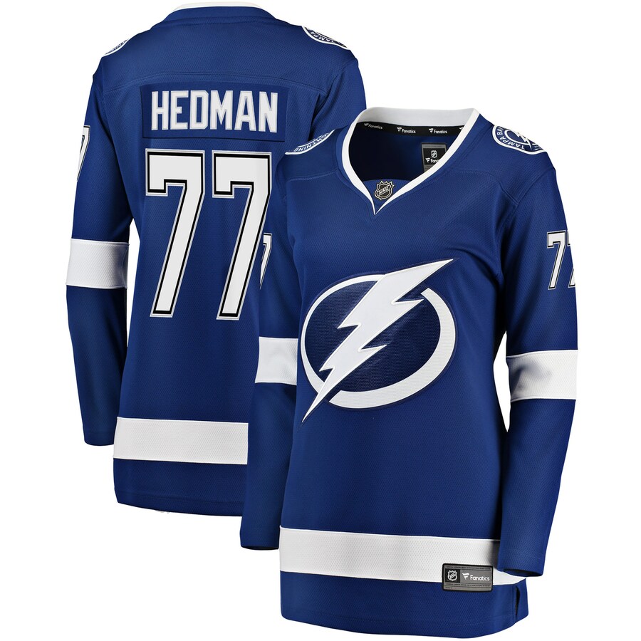 Women's Tampa Bay Lightning Victor Hedman Fanatics Branded Blue Premier Breakaway Player Jersey - Jersey