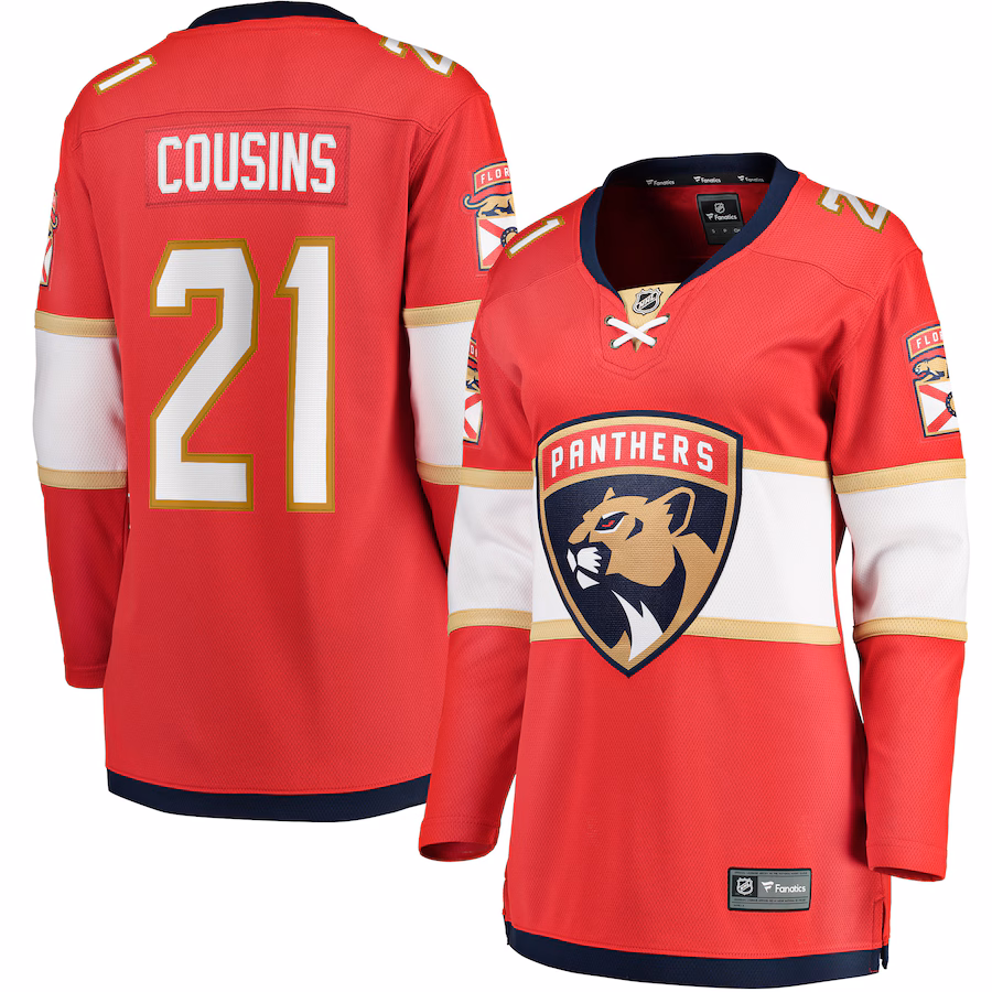 Women's Florida Panthers Nick Cousins Fanatics Red Home Breakaway Player Jersey - Jersey