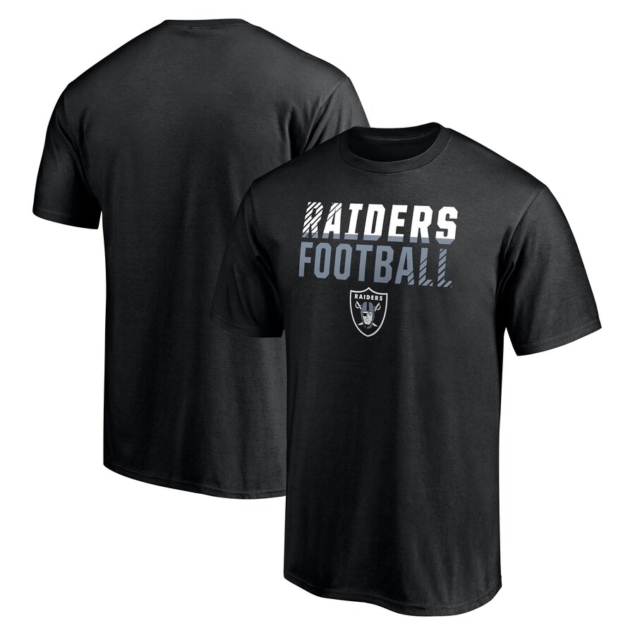 Men's Las Vegas Raiders Fanatics Black Fade Out T-Shirt - Jersey