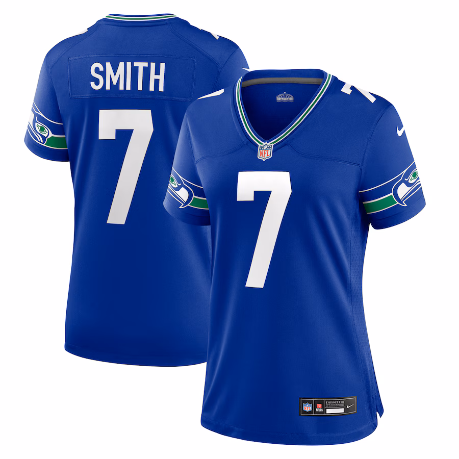 Women's Seattle Seahawks Geno Smith Nike Royal Player Jersey - Jersey