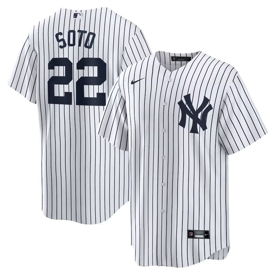 Men's New York Yankees Juan Soto Nike White Home Replica Player Jersey - Jersey