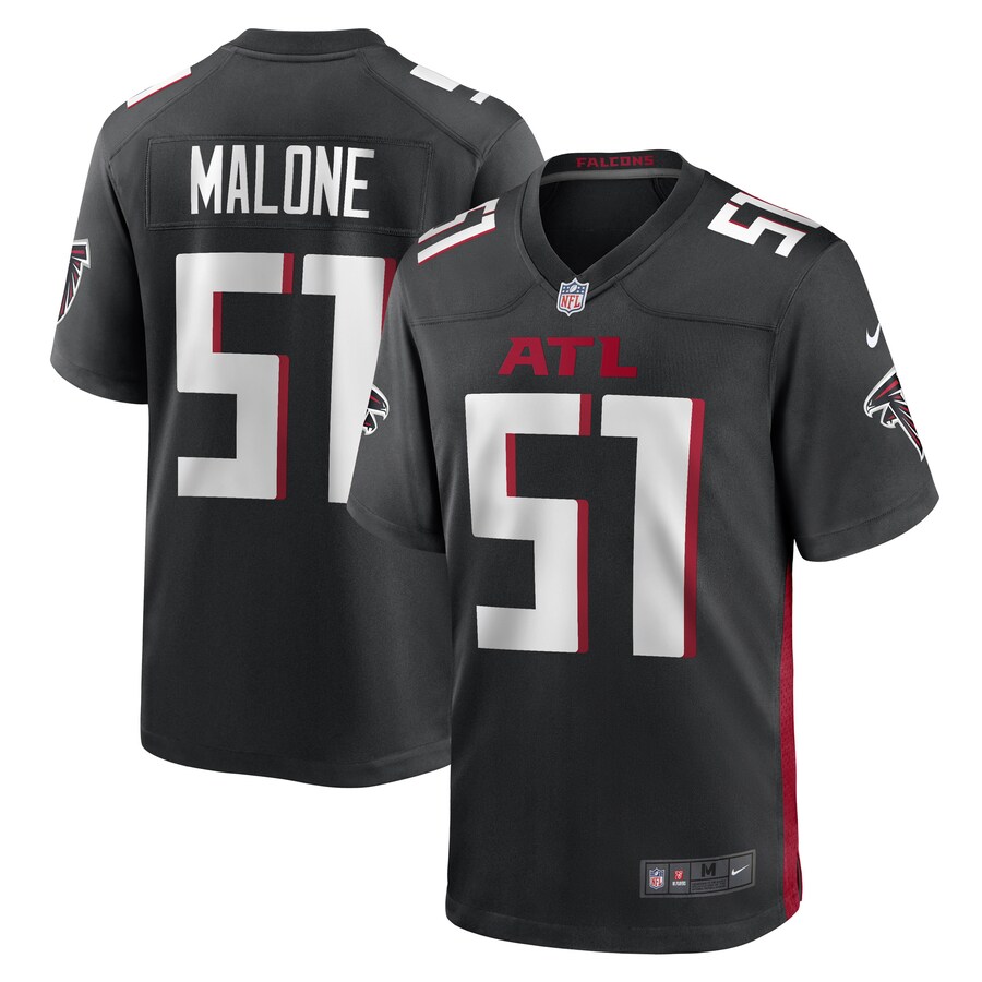 Men's DeAngelo Malone Atlanta Falcons Nike Black Game Player Jersey - Jersey