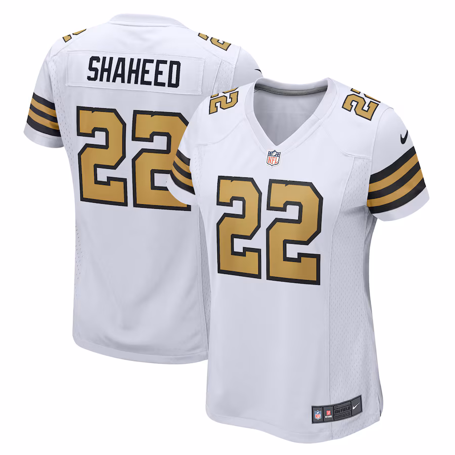 Women's New Orleans Saints Rashid Shaheed Nike  White Alternate Game Jersey - Jersey