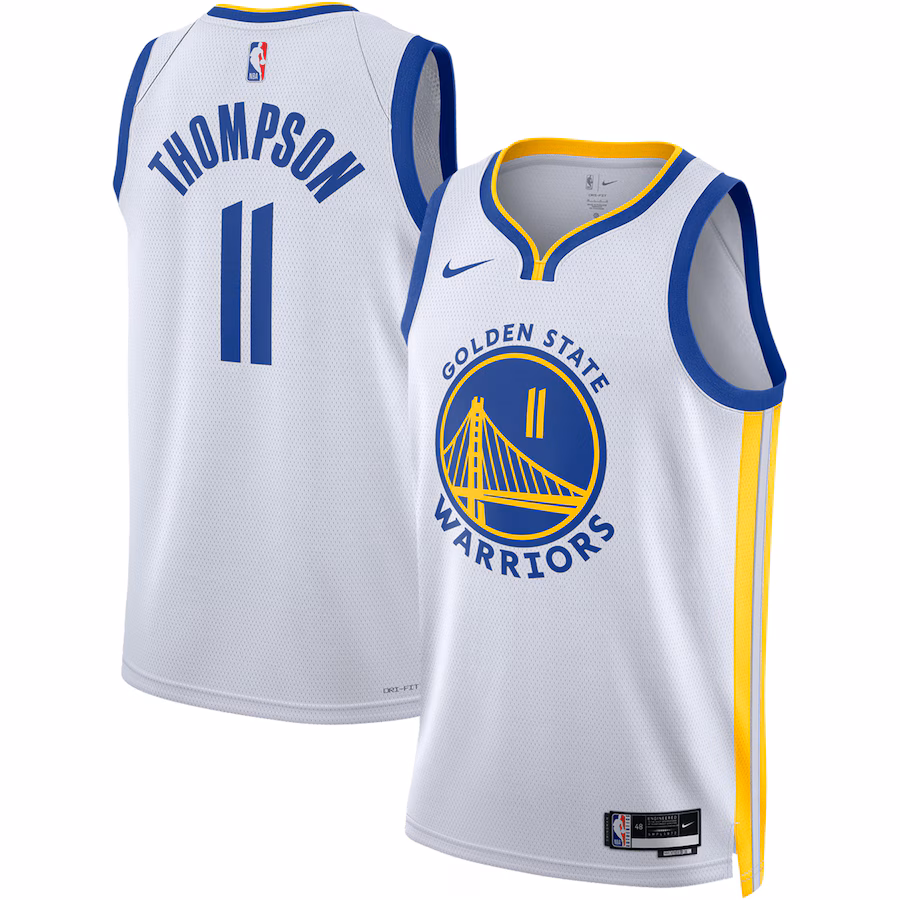 Unisex Golden State Warriors Klay Thompson Nike White Swingman Jersey - Association Edition - Jersey