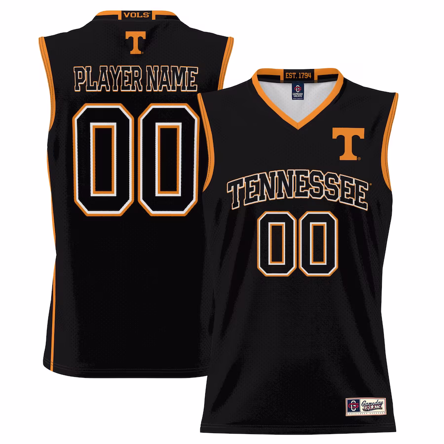 Tennessee Volunteers GameDay Greats Youth NIL Pick-A-Player Lightweight Basketball Jersey - Black - Jersey