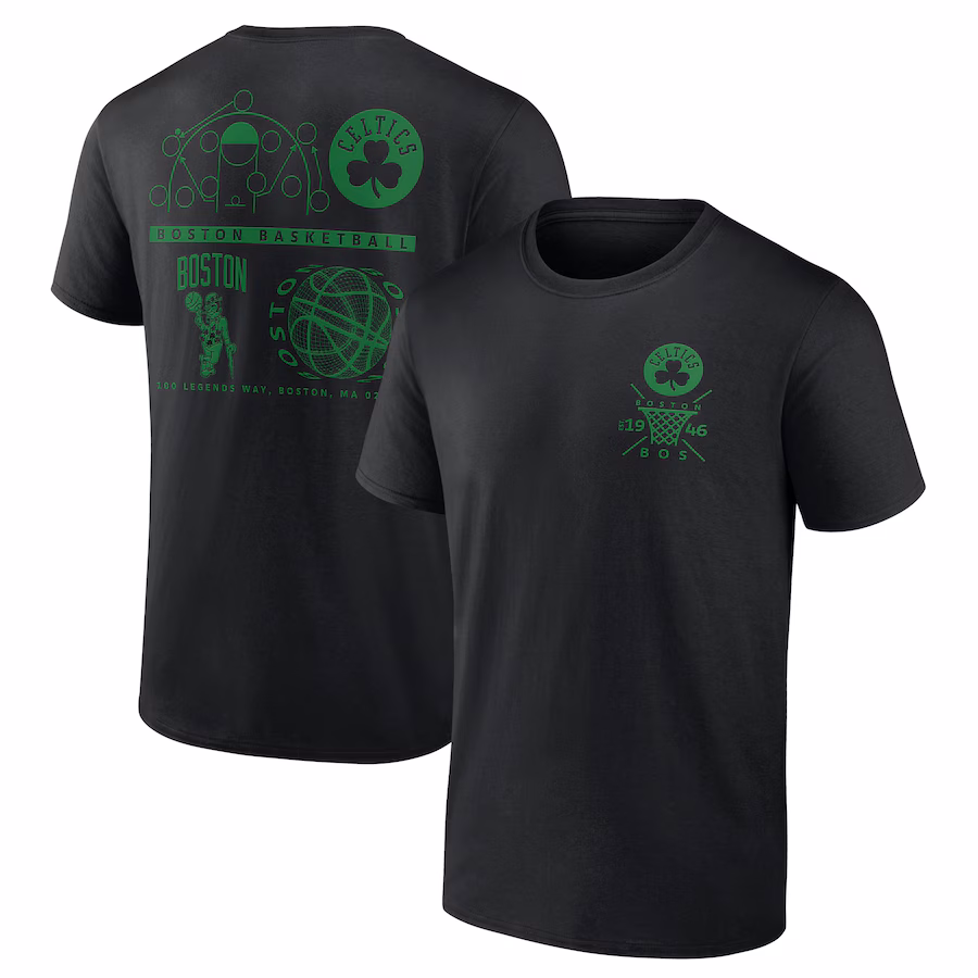 Men's Boston Celtics  Black Street Collective T-Shirt - Jersey