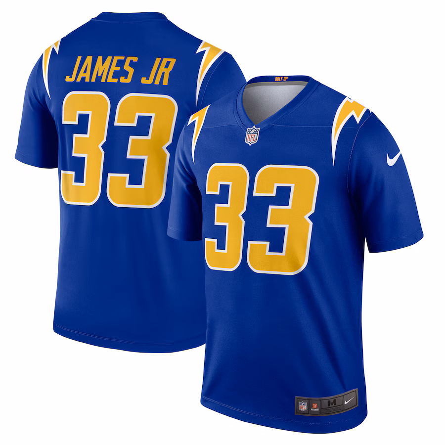Men's Los Angeles Chargers Derwin James Nike Royal Alternate Legend Player Performance Top - Jersey