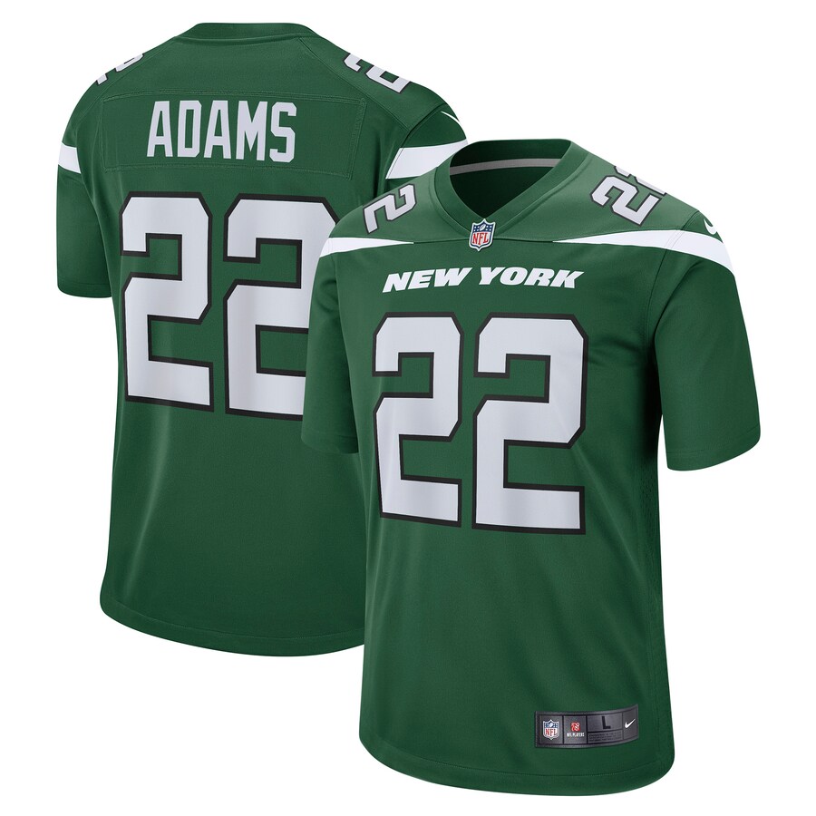 Men's New York Jets Tony Adams Nike Gotham Green Game Player Jersey - Jersey