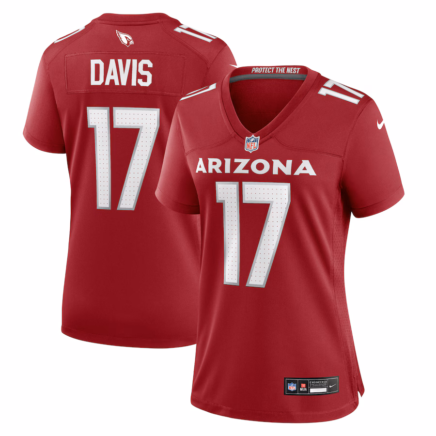 Women's Arizona Cardinals Kaden Davis Nike  Cardinal Team Game Jersey - Jersey