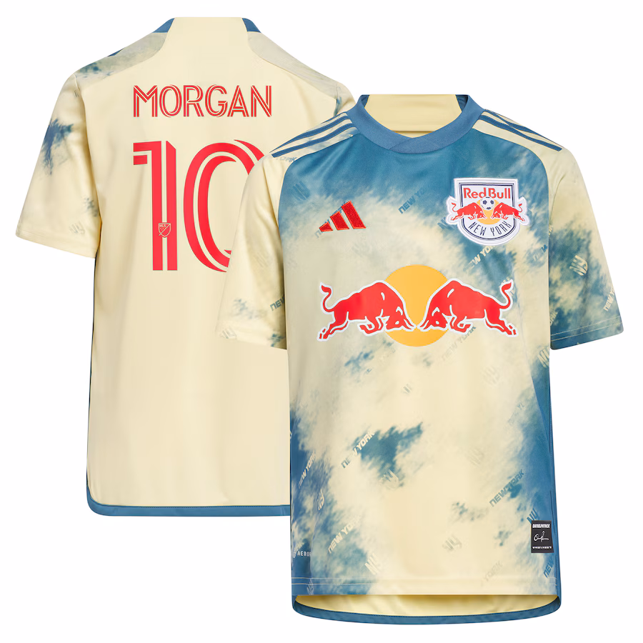Youth New York Red Bulls Lewis Morgan adidas Yellow 2023 Daniel Patrick Kit Replica Jersey - Jersey