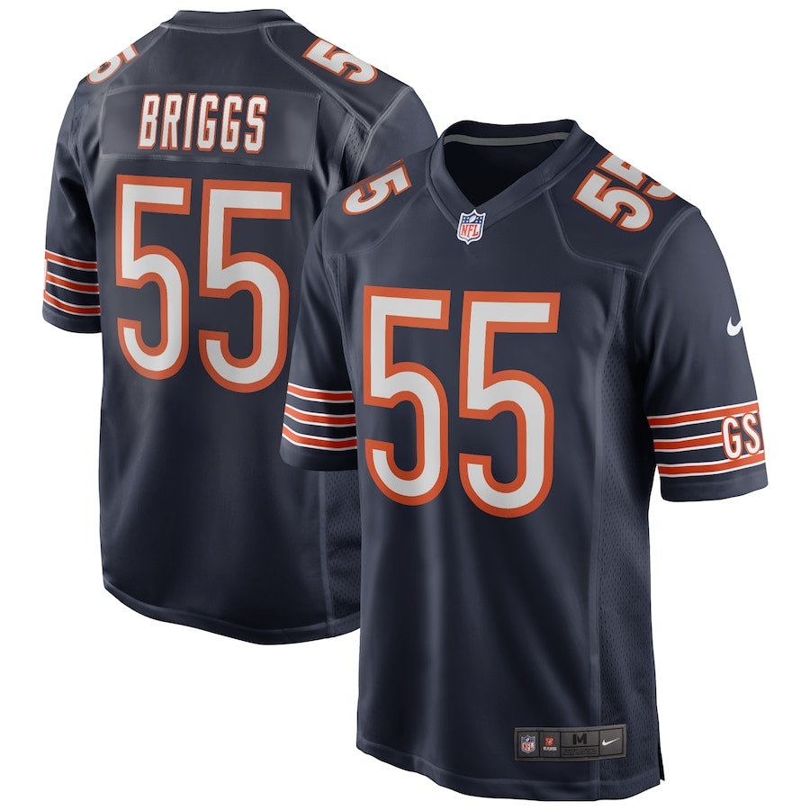 Men's Chicago Bears Lance Briggs Nike Navy Game Retired Player Jersey - Jersey